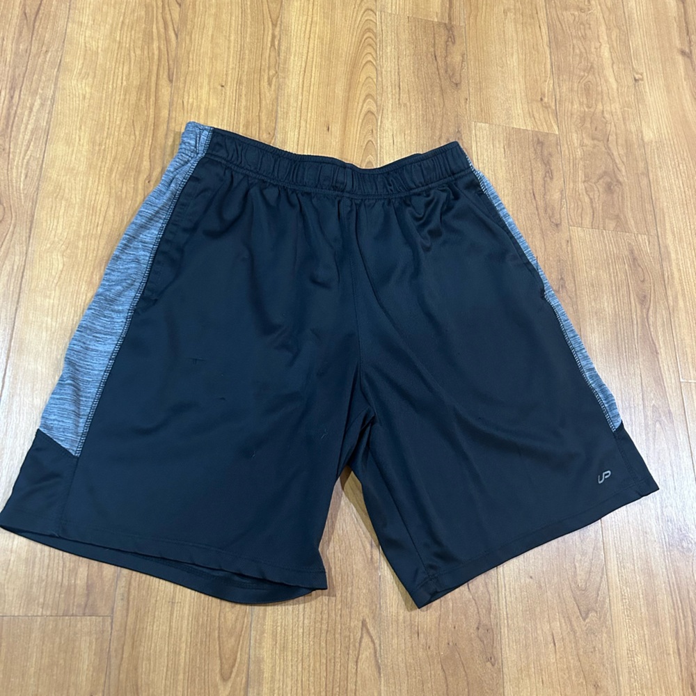 Unipro Men's Black and Gray Athletic Shorts